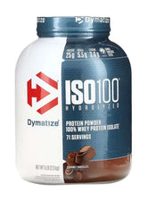 Dymatize ISO 100 Whey Protein UAE in Gourmet Chocolate Flavor with 25g Protein per Serving